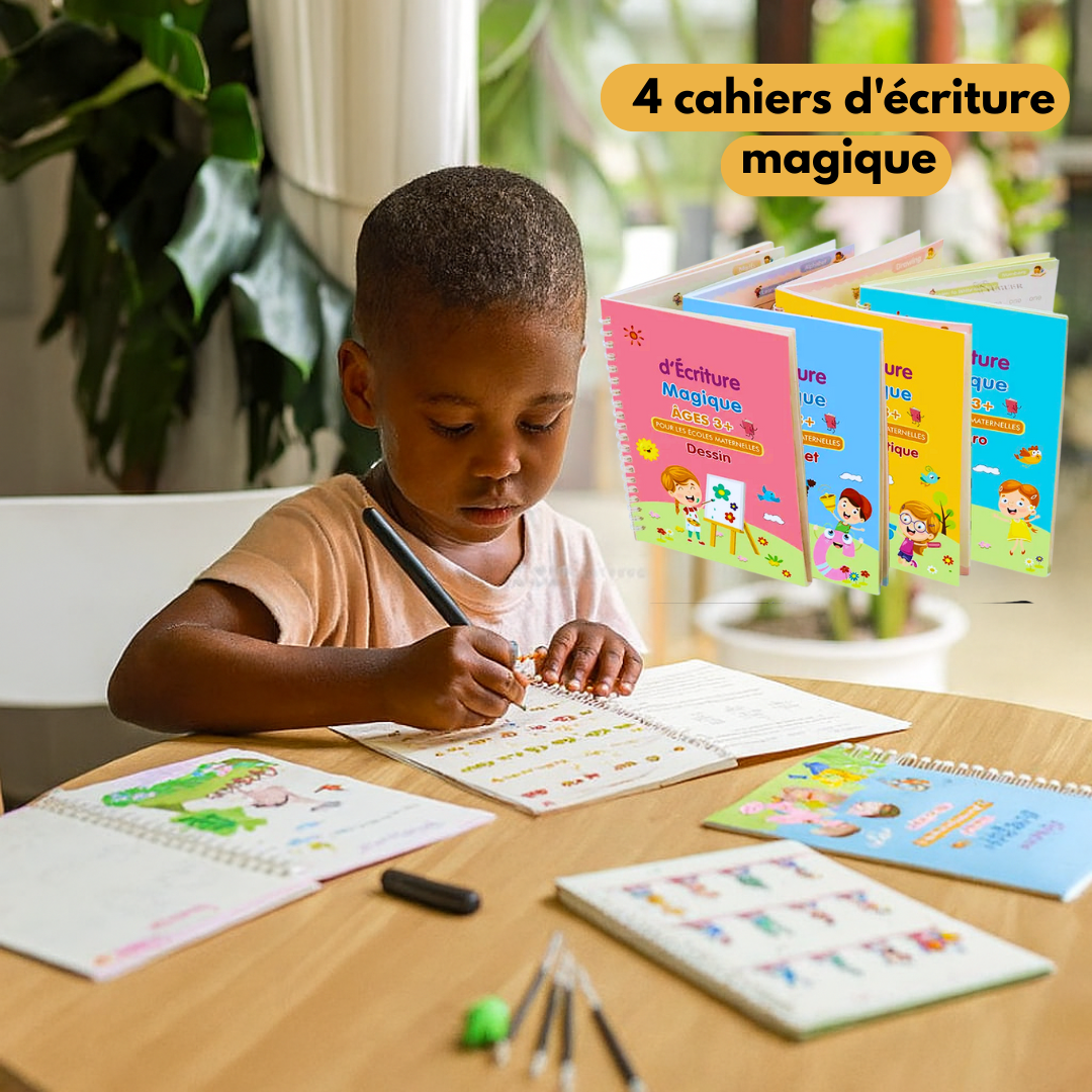 4 cahiers d'écriture magiques 3 ans et plus