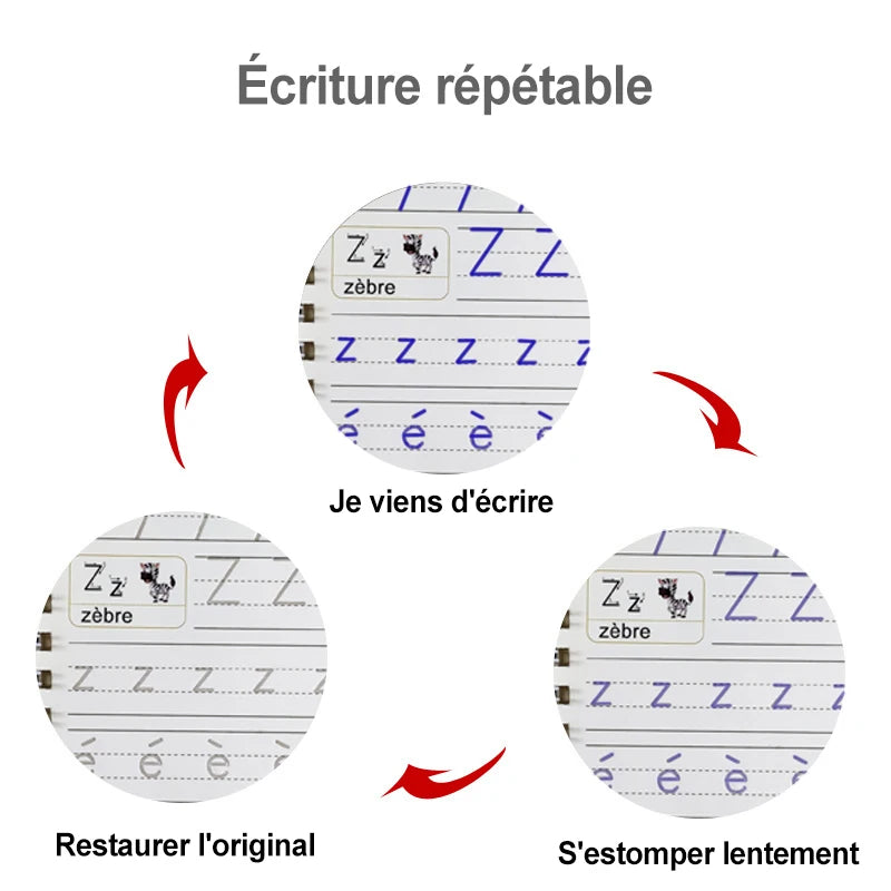 4 cahiers d'écriture magiques 3 ans et plus
