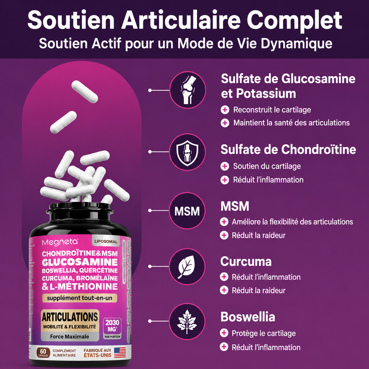 Capsules Glucosamine Chondroitin 19-en-1