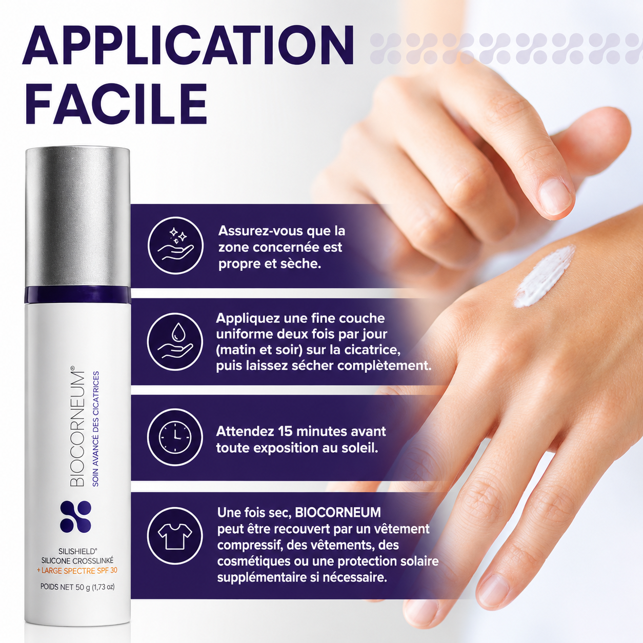 BioCorneum – Traitement des Cicatrices avec SPF 30