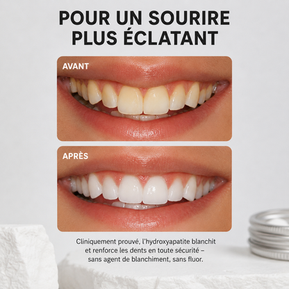 Comprimés de dentifrice à 5 % d'hydroxyapatite