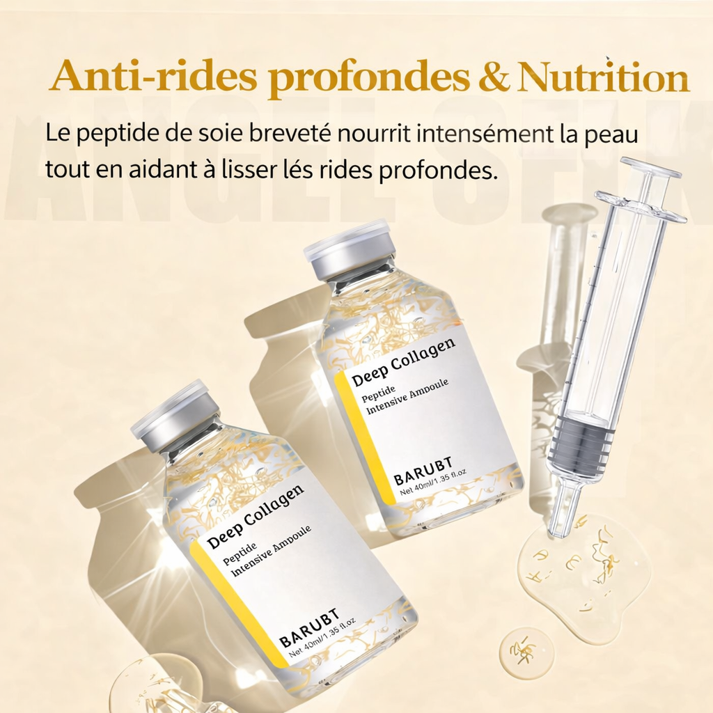 Ampoule liftante au collagène profond et aux peptides de soie-Lift Instantané et Éclat Naturel