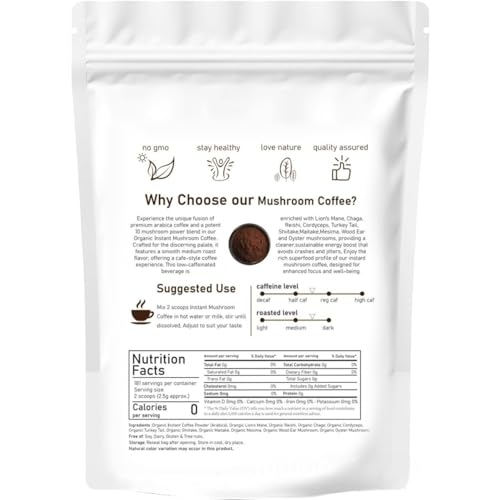 Café aux champignons en poudre pour transformez votre corps
