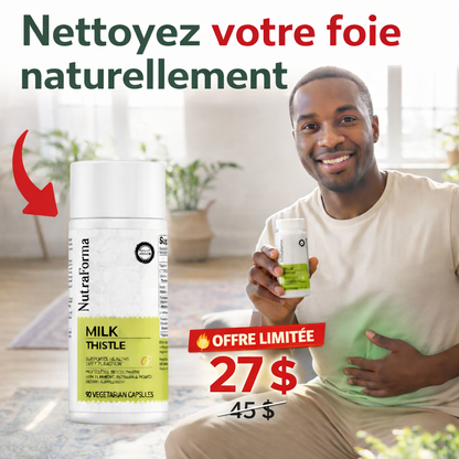 Capsules détoxifiantes au chardon marie - Soutien et nettoyage du foie