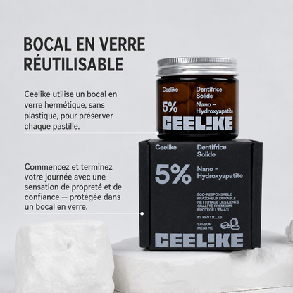 Comprimés de dentifrice à 5 % d'hydroxyapatite