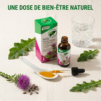 Gouttes de chardon-Marie pour la protection du foie