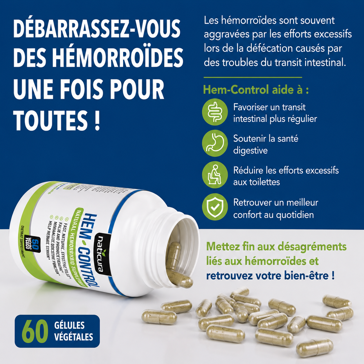 Complément alimentaire pour le traitement des hémorroïdes
