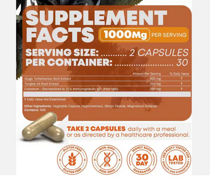 capsules de testostérone turkestérone tongkat ali