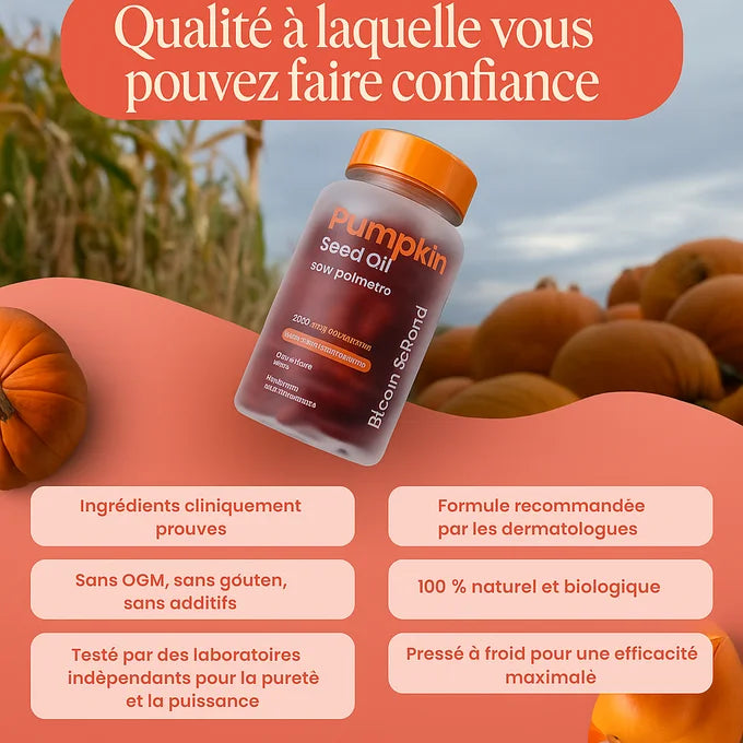 Gélules d'huile de pépins courge