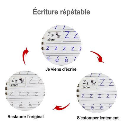 4 cahiers d'écriture magiques 3 ans et plus