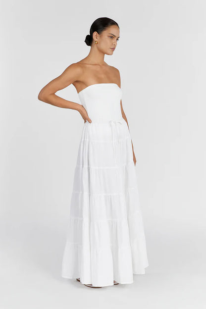 White maxi skirt Taille Standard