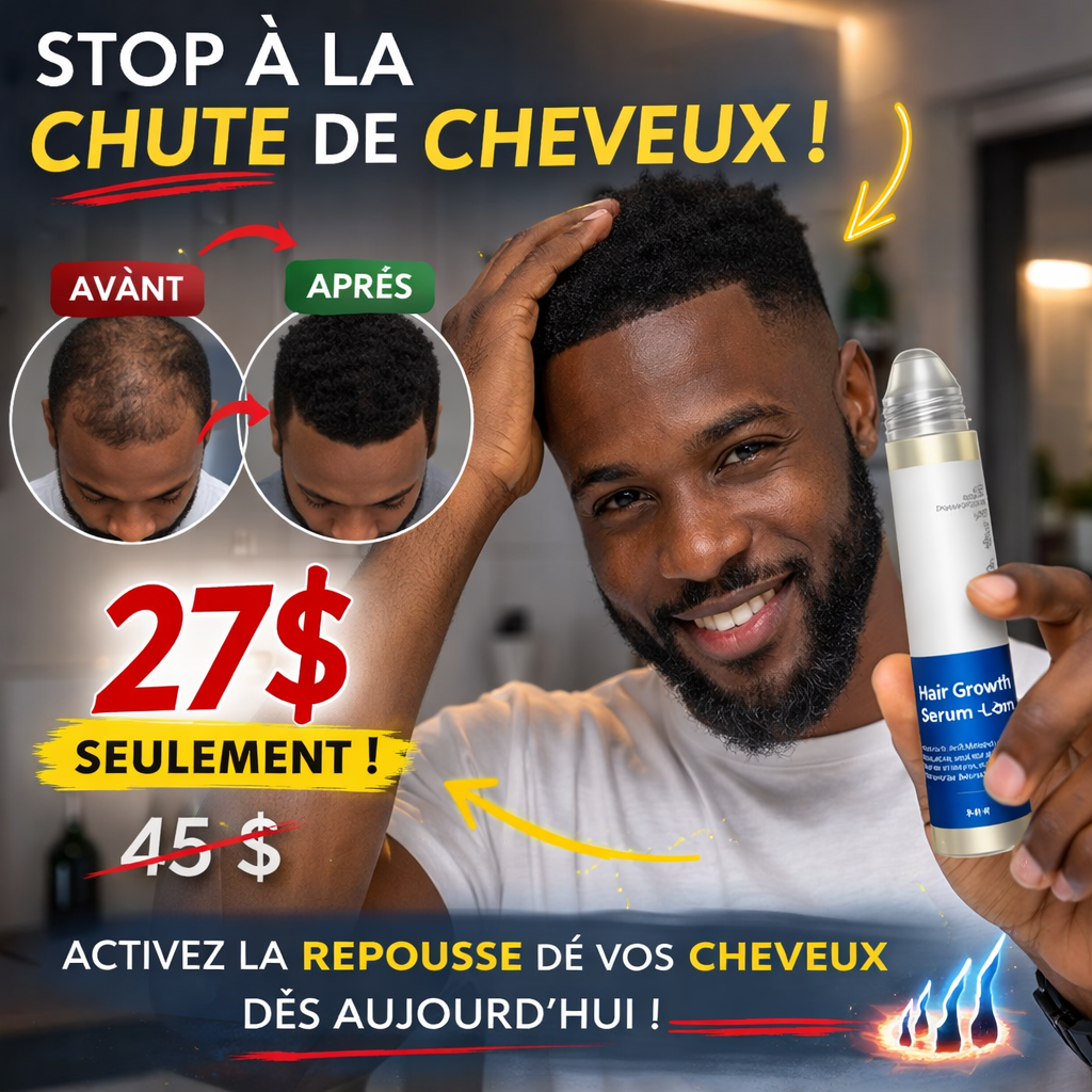 Sérum roll-on pour la croissance des cheveux