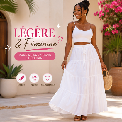 Jupe longue blanche – Taille standard