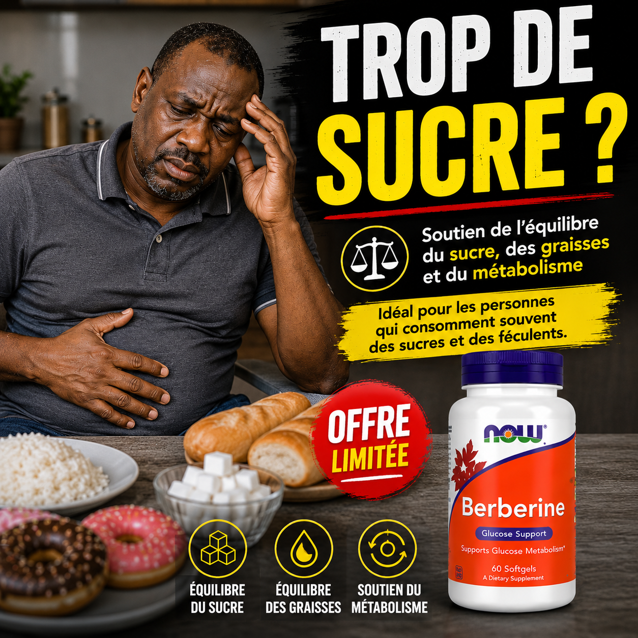 Berberine Glucose Support-Complément à base de berbérine pour soutenir le métabolisme du glucose