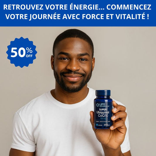 Complément Ubiquinol, anti-fatigue et stress