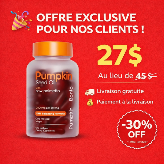 Gélules d'huile de pépins courge
