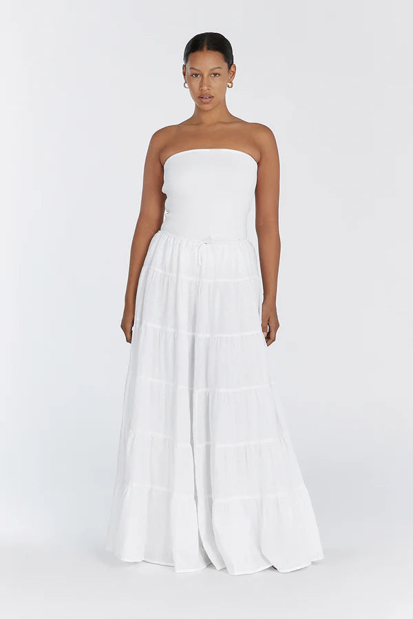 White maxi skirt Taille Standard