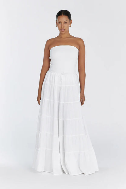 White maxi skirt Taille Standard